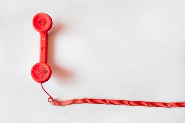 Image of red telephone for support purposes